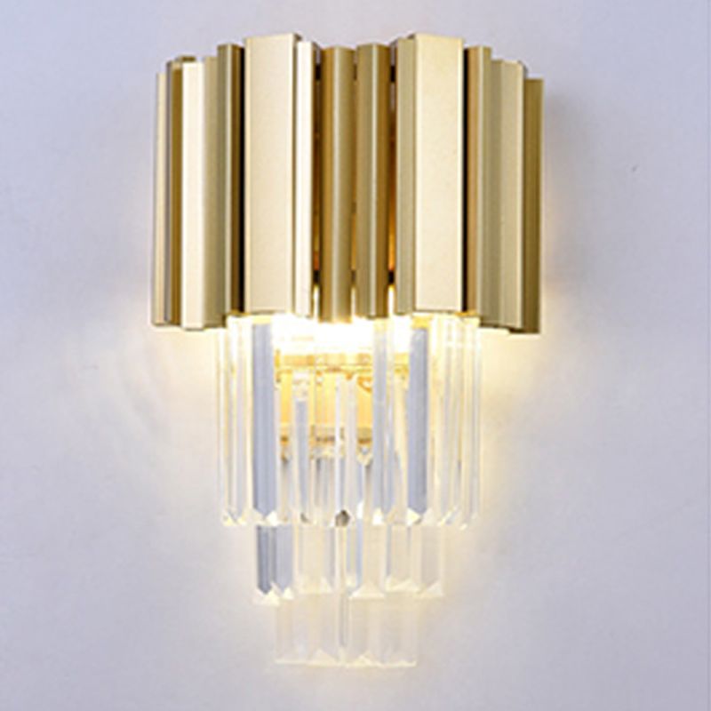 Post-Modern Wall Sconce Metal Sconce Lighting in Gold for Living Room
