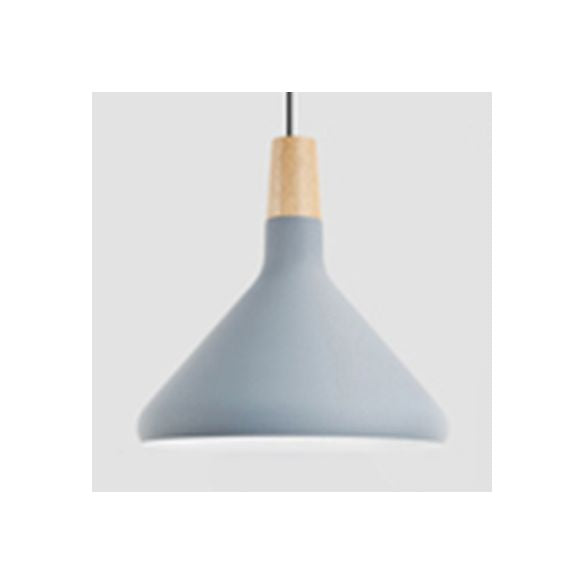 Nordic Coolie Shade Suspension Light Aluminum 7/10.5/15 Inch Wide 1 Head Pendant Light for Office Coffee Shop