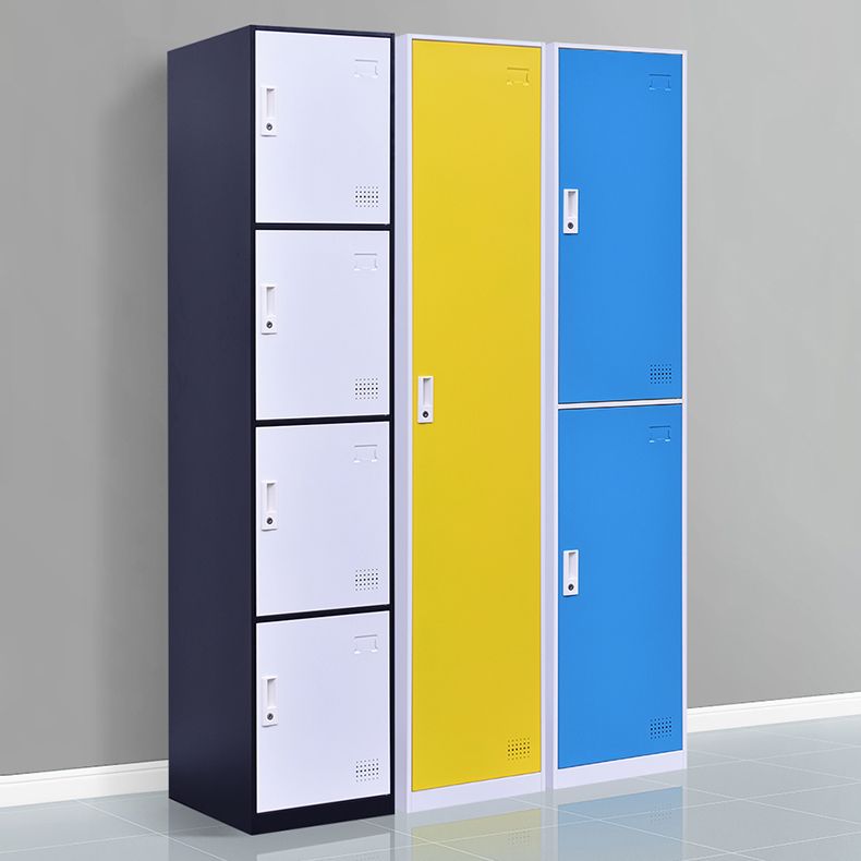 Non-Hanging Storage Cabinet Contemporary Steel Wardrobe Armoire