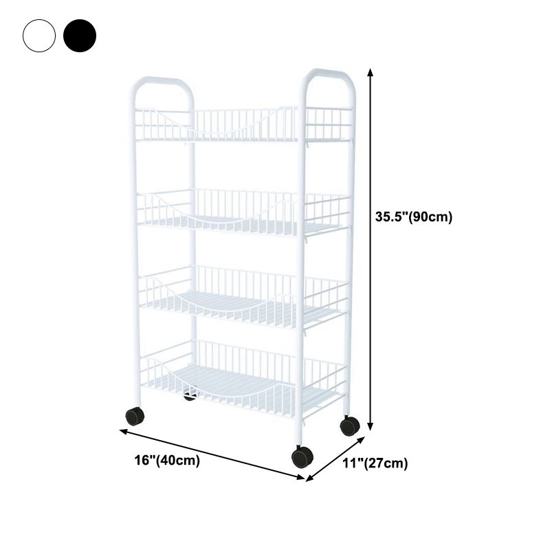 Contemporary Style Bookshelf Open Shelf Bookcase for Study Room Office with Casters