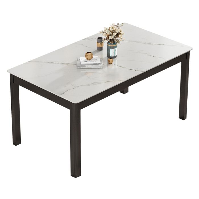 Modern Sintered Stone Dinette Set with Rectangle Table Dining Room Furniture for Dining Room