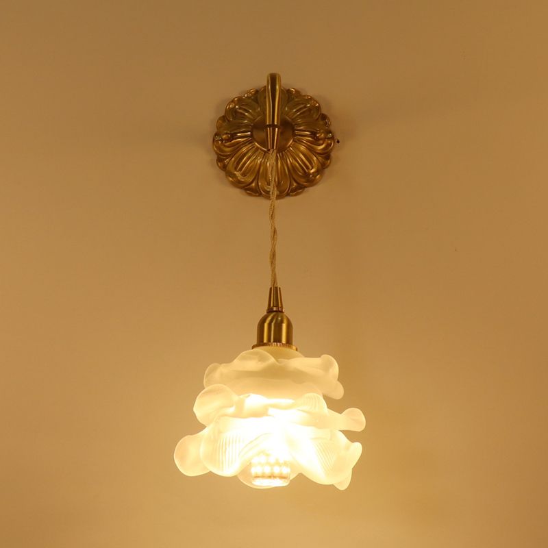 Modern Style Glass Wall Lamp Creative Wall Light Sconce for Bedroom