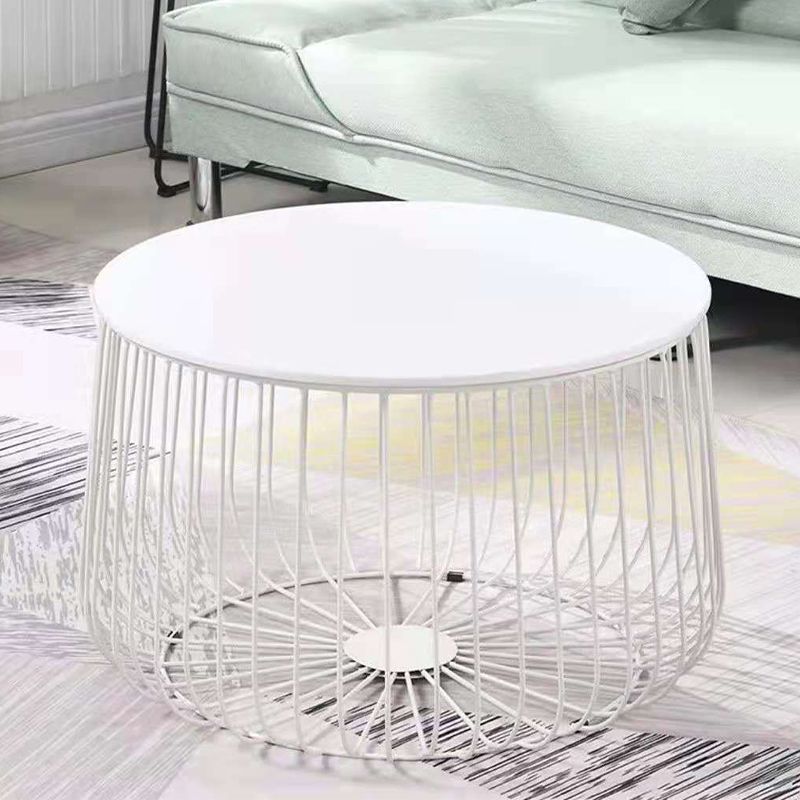 Iron Round Coffee or End Table Mid-Century Modern Frame Coffee Table