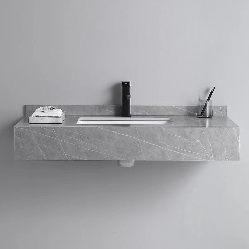 Stone Bathroom Vanity Modern Space Saver Vanity for Bathroom