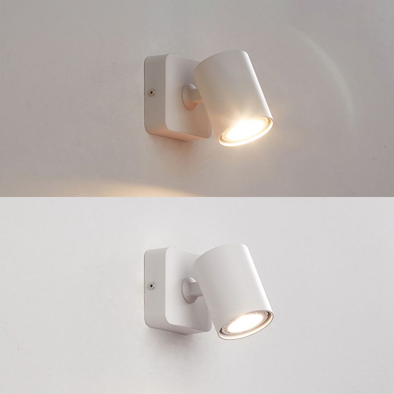 Modern Minimalist Style Cylinder Wall Light Sconces Metal 1 Light Sconce Lights for Bedroom