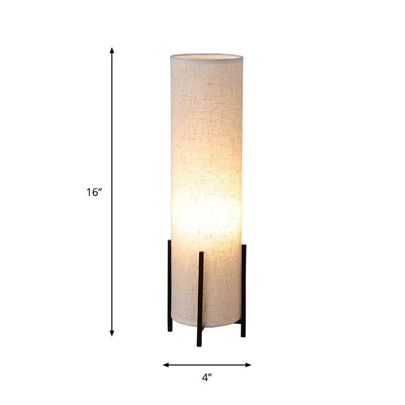 Tipulaire Fabille Tissu de nuit Light Minimalisme 1 Livre de lecture beige légère lampe