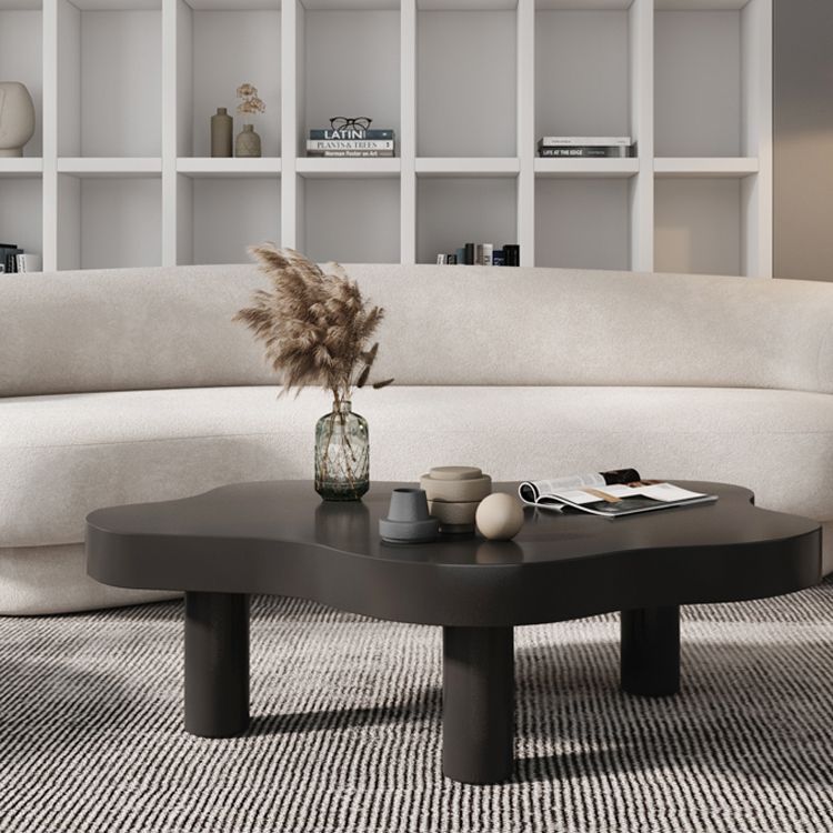 3 Legs Cocktail Table Nordic Solid Wood Free Form Single Coffee Table