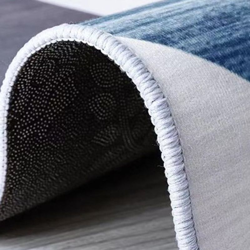 Farblich gemischter Teppich mit abstrakten Linien, kräftiger Polyester-Teppich, rutschfeste Rückseite, Innenteppich für Heimdekoration