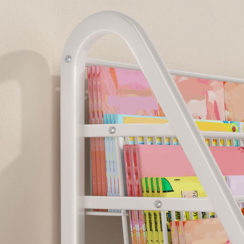 Metal Closed Back Bookshelf Standard Shelves Included Bookcase for Study Room