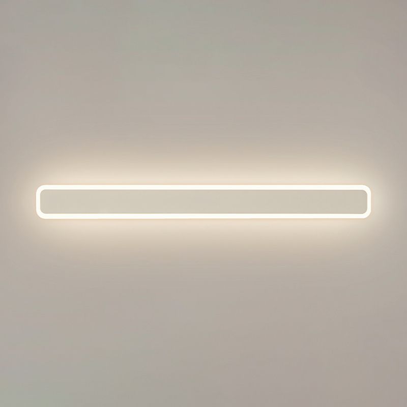 Modern Style Rectangle Shape Wall Sconce Acrylic 1 Light Sconces for Bedroom