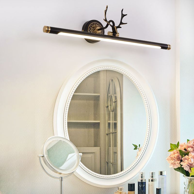 Metal Vanity Light Mid Century Modern Wall Mount Light LED Mirror Front Light