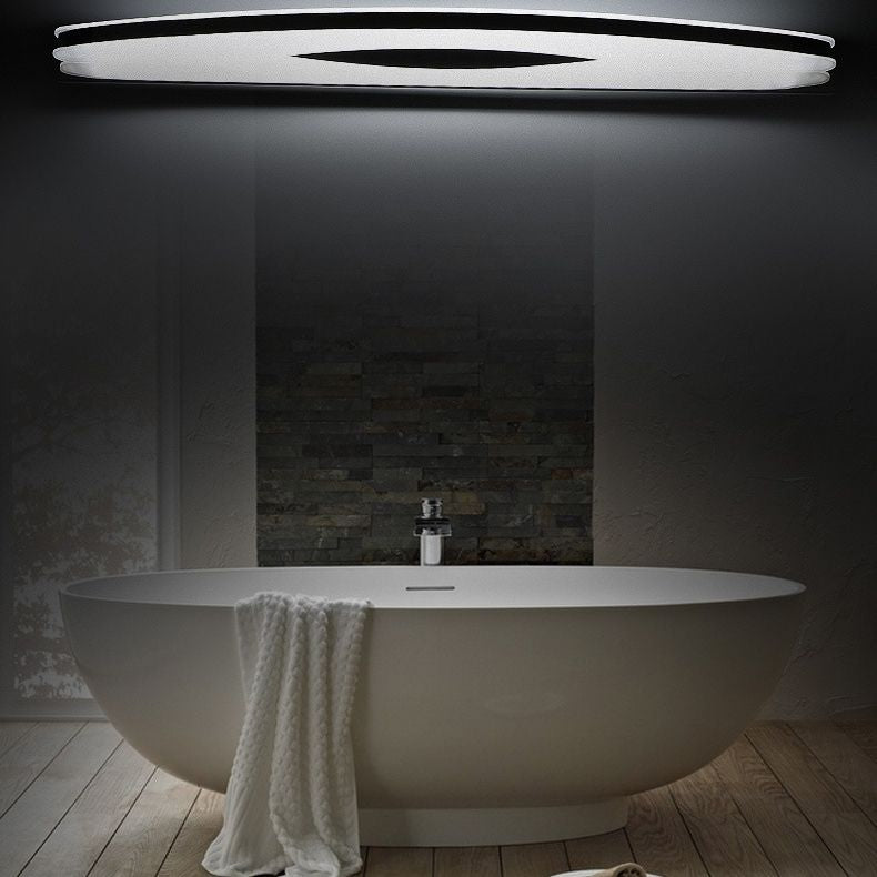 Vanité ovale Lumières murales modernes Simplicité Acrylique Vanité Grappés pour salle de bain