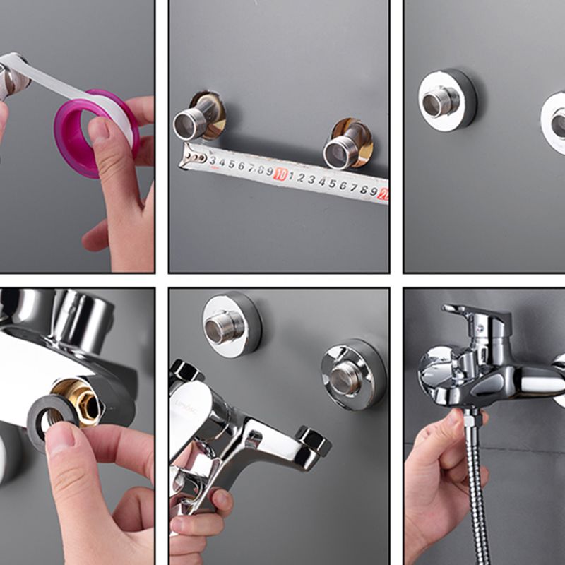 Popular Wall Mount Tub Faucet Fixed Lever Handle Bath Filler Trim