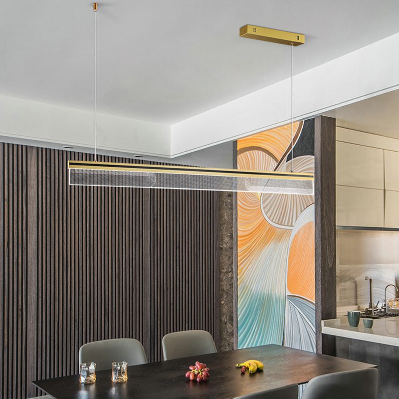 Acrylic Island Pendant Modern Style Island Light Fixtures for Dining Room