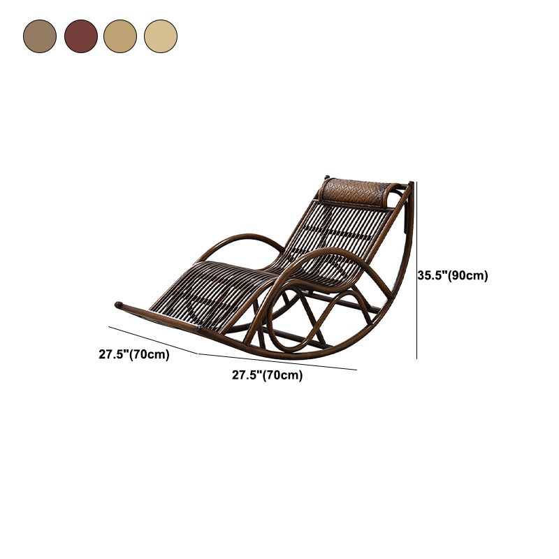 Natural Real Rattan Rocking Chair Lazy Indoor Rocking Chair for Break