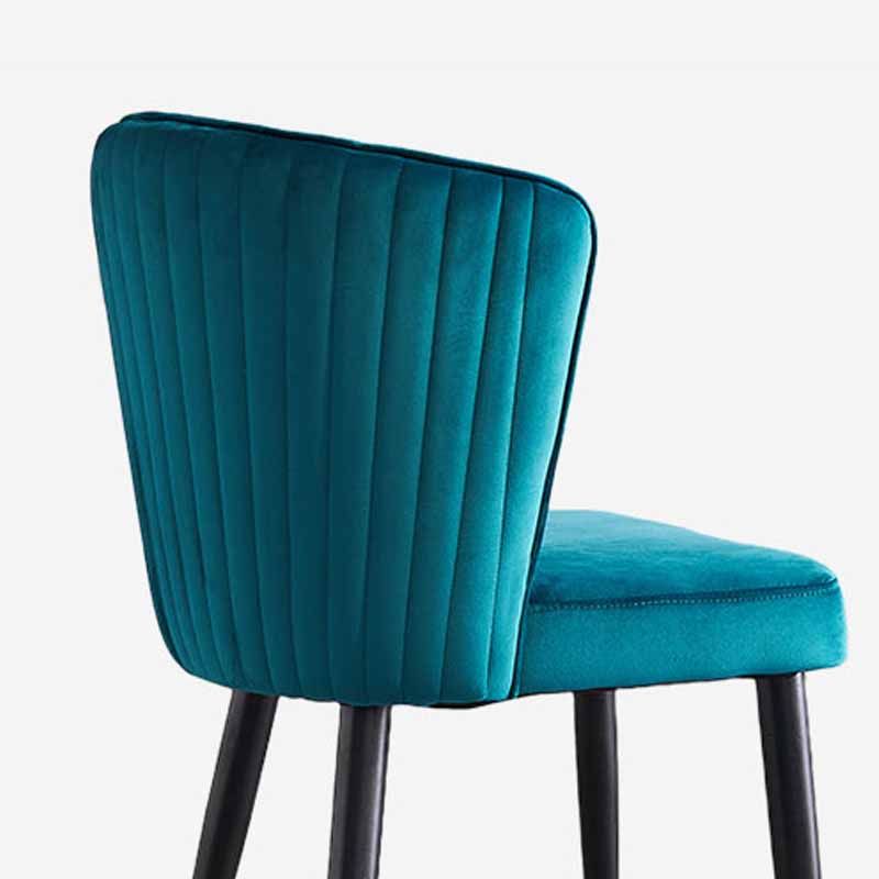 Silla lateral escandinava interior Silla tapizada de madera del comedor del Wingback