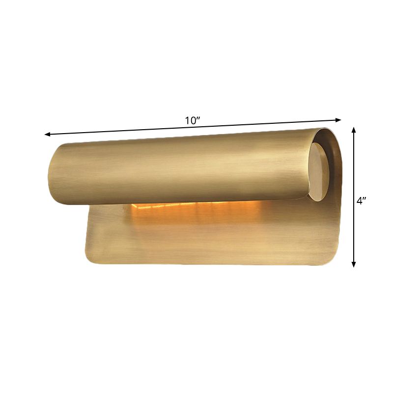 10 "/19,5" de largeur métallique en laiton de monture en laiton courbe 1/2 tampon Colonial Ponce Lightture pour la chambre