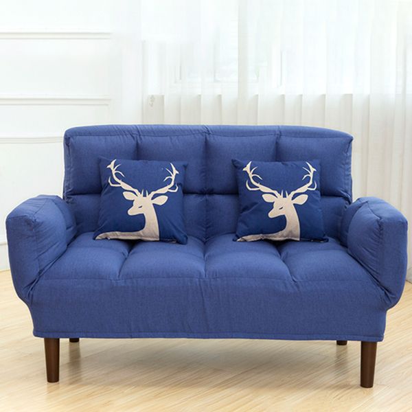 Contemporary Upholstered Chaise Lounge Recessed Arms Chaise Lounge