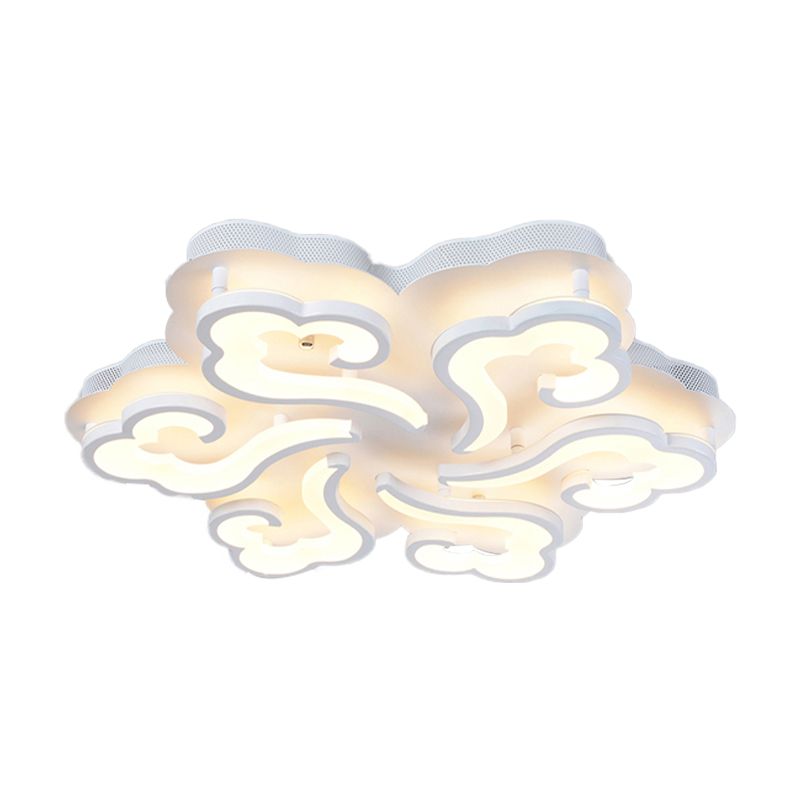 Cloud Cloud LED Flush Plafond Lampe de plaque simplicité 4/6/12 LUMIÈRES LA MONTAGE LEMPLAGE DU MONT