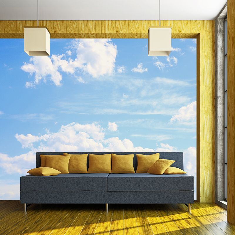 Environment Friendly Wall Mural Wallpaper Sky Sitting Room Wall Mural
