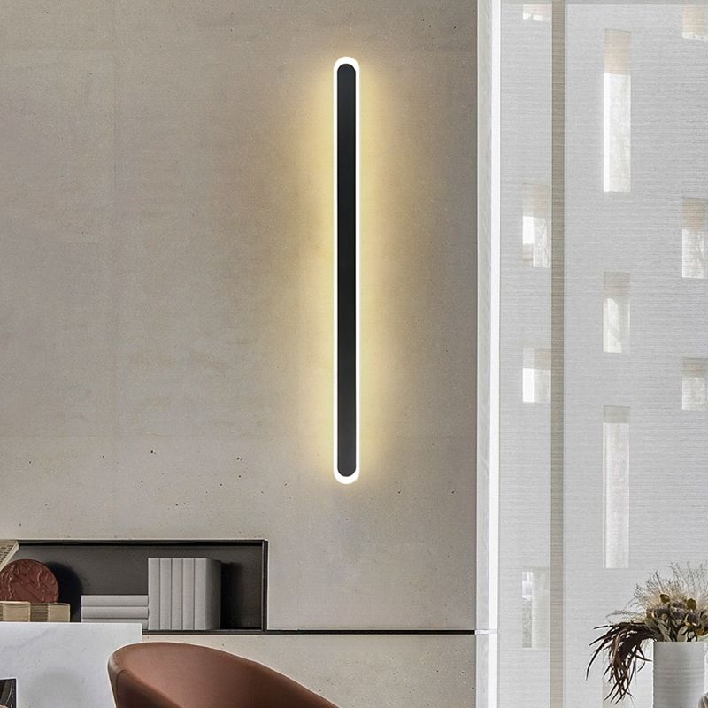 Hedendaagse stijl lineaire wandverlichting armaturen metaal 1 lichte LED wandmontage lamp