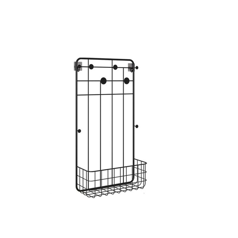 Metal Coat Hanger Storage Baskets Industrial Entryway Kit Coat Hanger