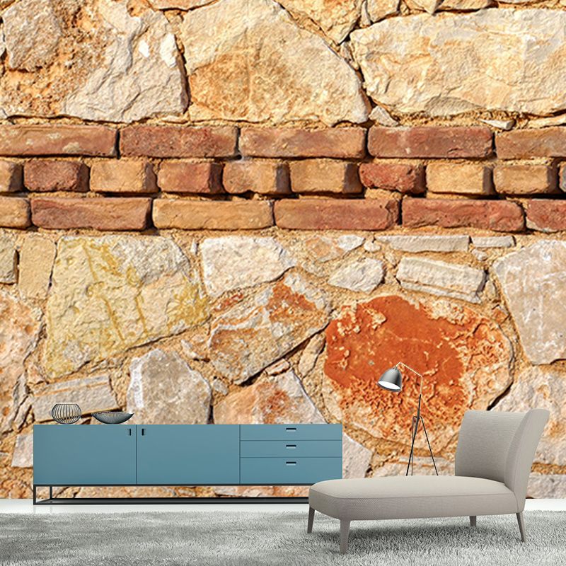 Vivid Industrial Stone Wall Mural Mildew Resistant Decorative Wall Art