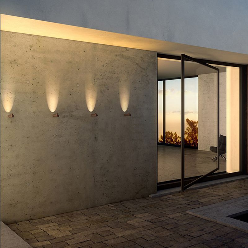 Metal Cylinder Sconce Lights Modern Style 1 Light Wall Lighting Fixtures