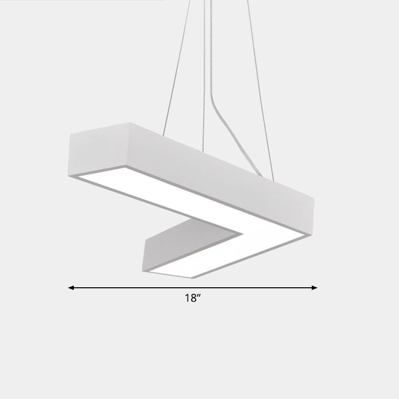 Plafond en forme de V Métal Light Light Light Simplicité LED LED FLUMER POUR RAPHER