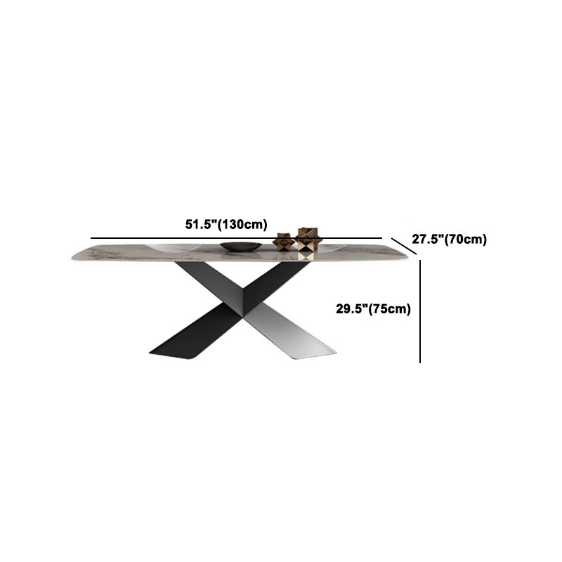 Modern Style Sintered Stone Dining Table Set White 1/4/5/7 Pieces Dining Set for Home Use