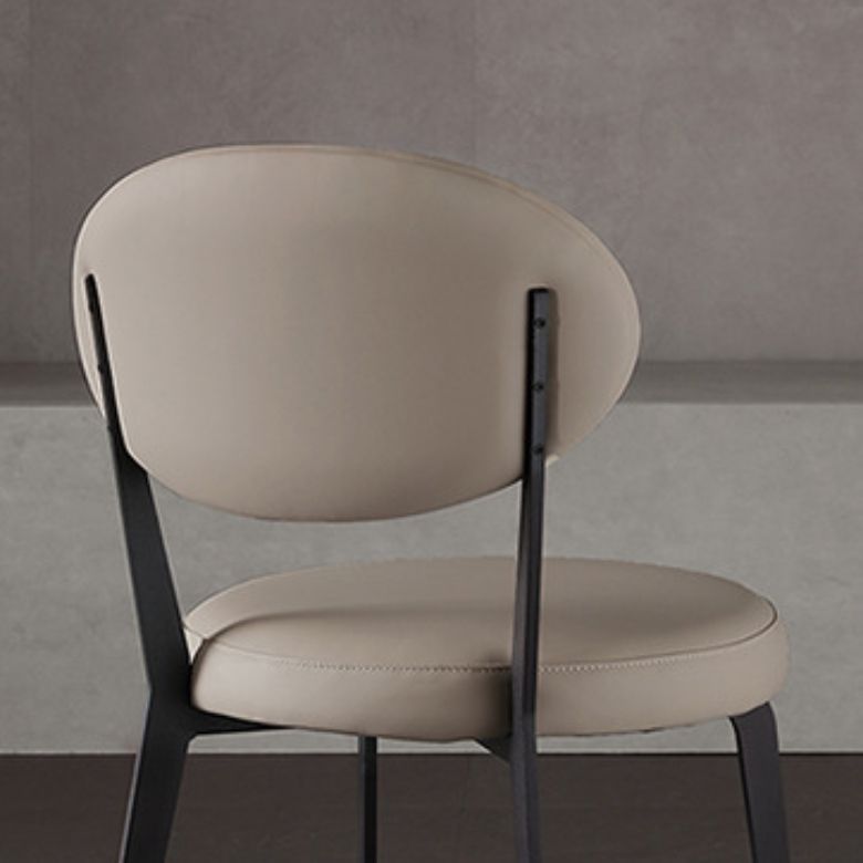 Faux Leather Dining Chairs Upholstered Dining Chairs in White