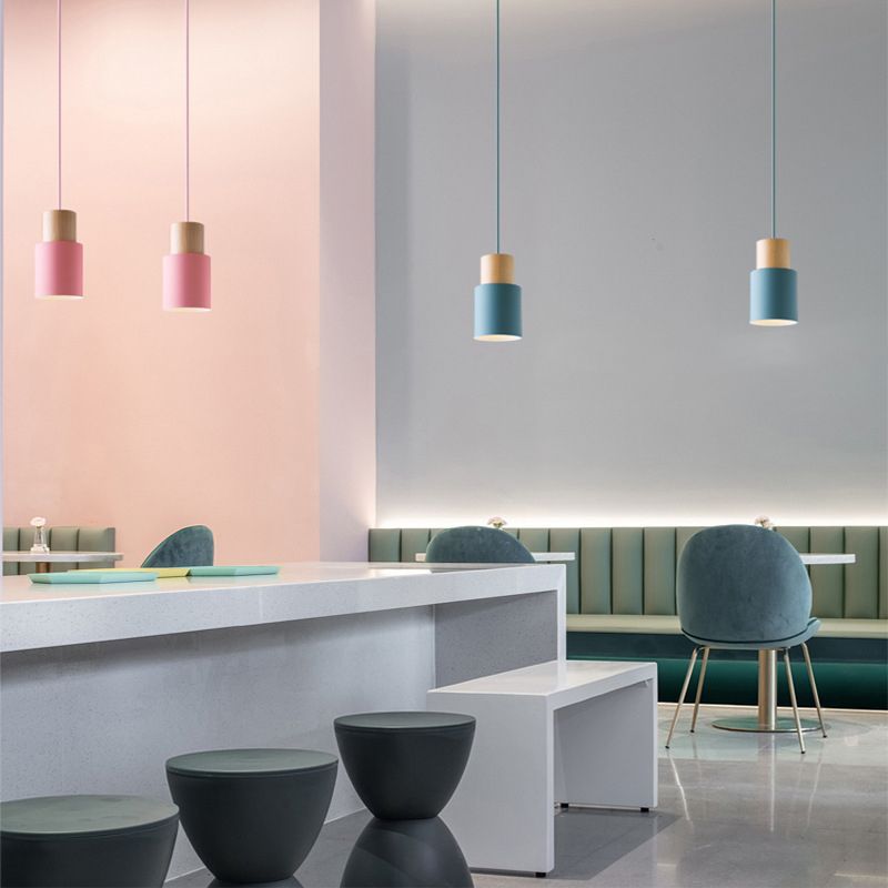 Costrero de techo Ligera de metal nórdico colgante de colgante de colgante