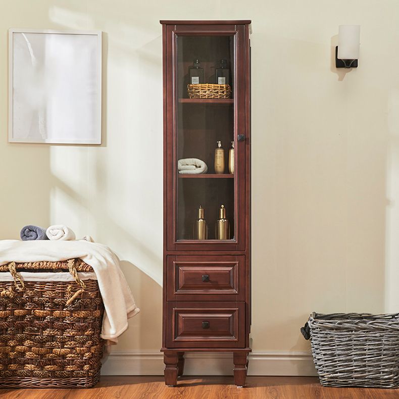 Mid-Century Modern Accent Cabinet Rectangle Cabinet with Storage