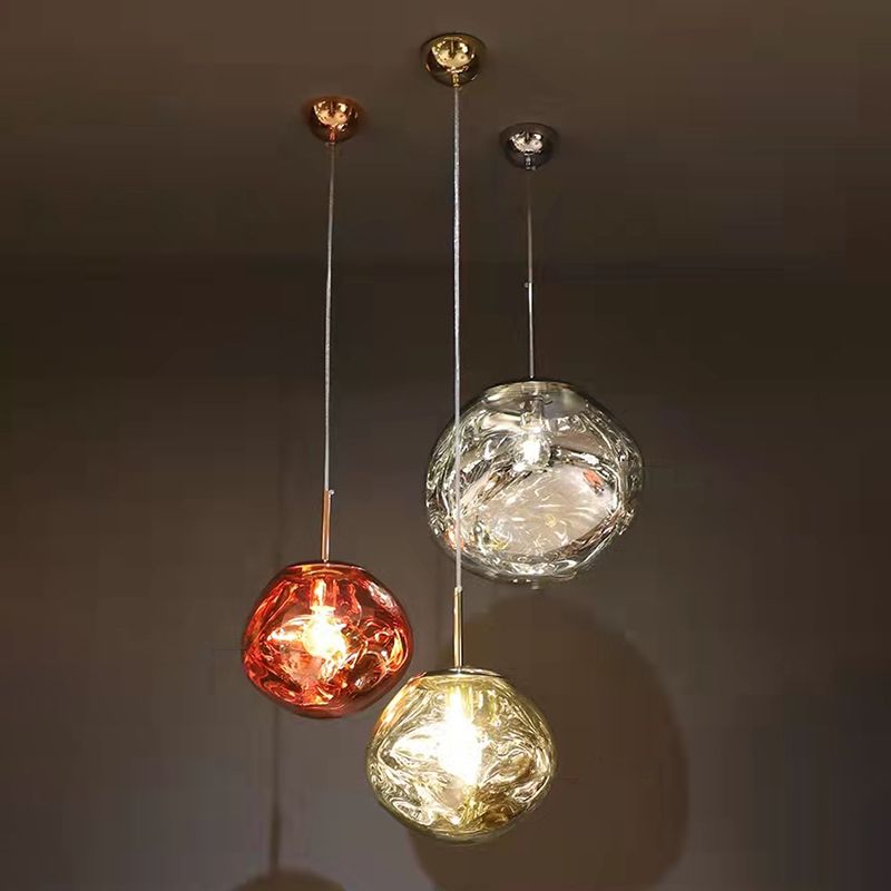 Contemporary Hanging Light Glass Shade Pendant Lighting Fixture
