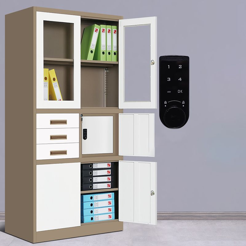 Metal Storage Filing Cabinet Contemporary Shelves Locking File Cabinet