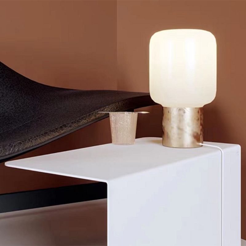 11.8-Inch Tall End Table Sled Metal Geometric Sofa Side Table