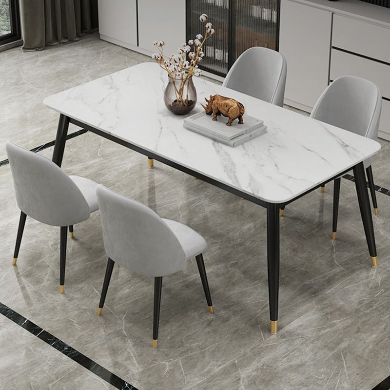 Glam 1/3/5/7 Pieces Dining Set Sintered Stone Dining Table for Home Use