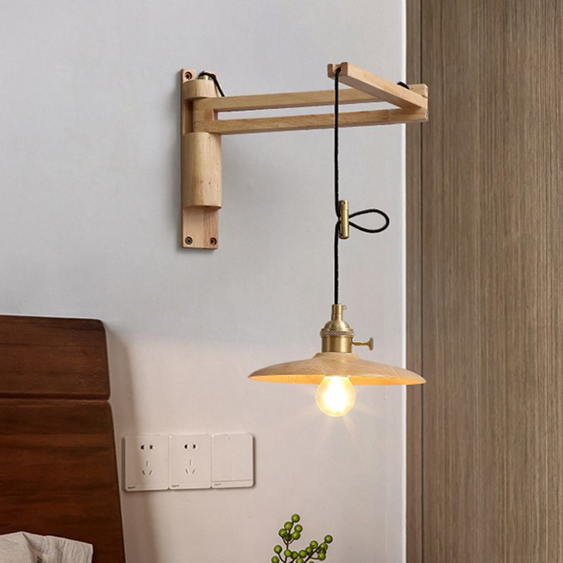 STANTE MODERNO MONTICOLO MONTO DI MOLTO LUCE LAMPARE SCONCA A MOLTO REGOLABILE con legno per camera da letto
