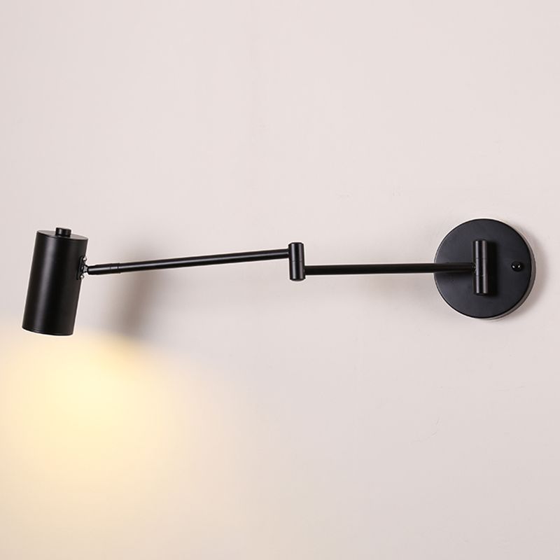 1 Licht geometrische Schattenwandbeleuchtung moderner Metallschwung Arm Leuchte