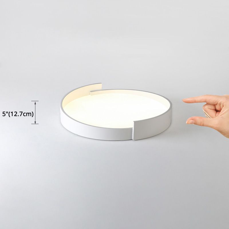 Macaroon Style LED Flush Mount Ceiling Light Northern Europe Simplicity Bedroom Lamp with Frosted Acrylic Lampshade