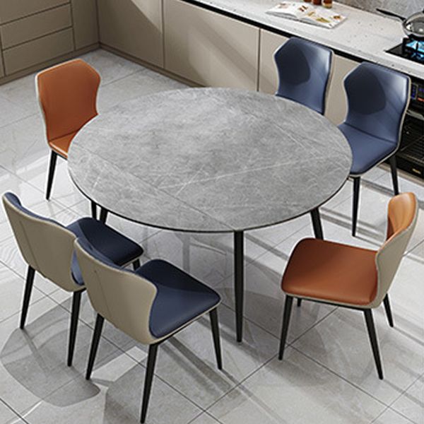 Modern 1/4/5/6/7 Pieces Dining Room Set Sintered Stone Dining Table
