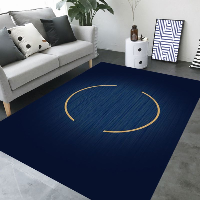 Gray Modern Rug Blending Circle Indoor Rug Stain Resistant Rug for Living Room