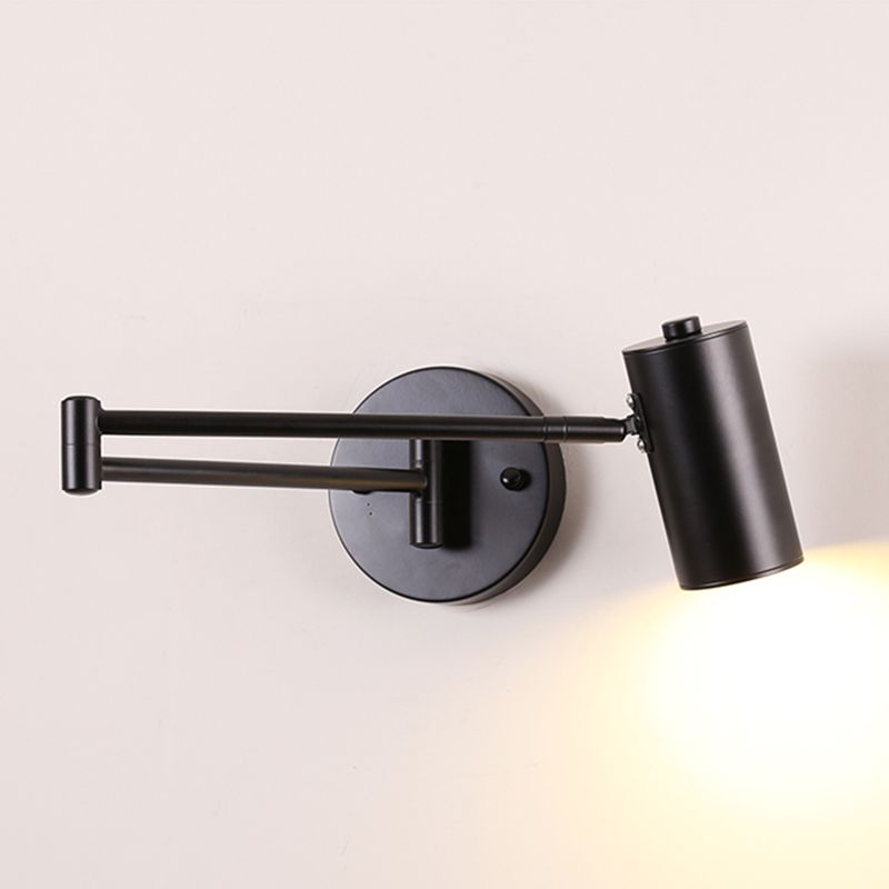 1 Licht geometrische Schattenwandbeleuchtung moderner Metallschwung Arm Leuchte