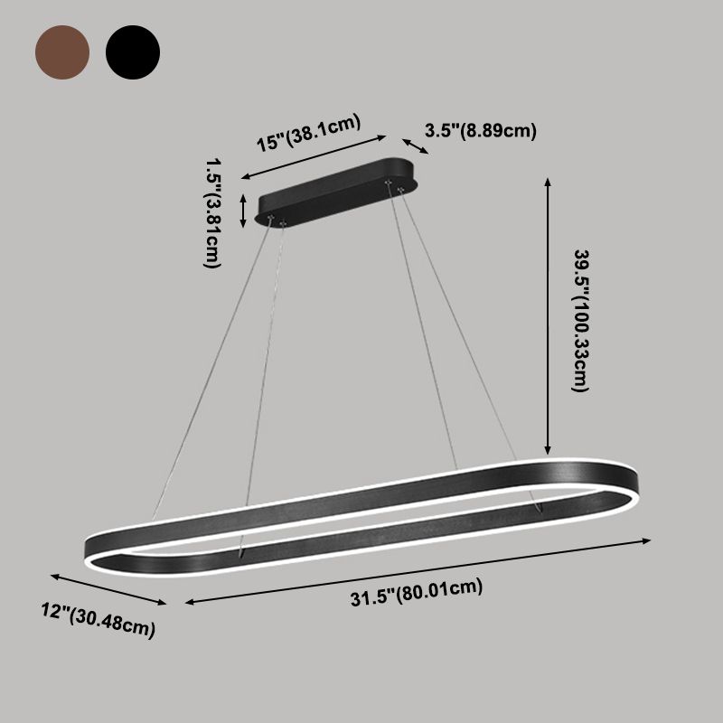 Moderne stijl hangende lamp eenvoudige led hanglamp lamp voor eetkamer