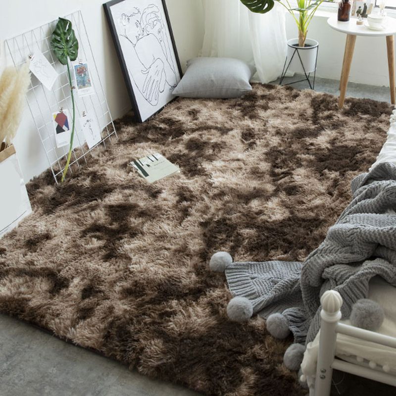Calming Decoration Rug Multi Colored Solid Colored Indoor Rug Non-Slip Backing Stain-Resistant Carpet