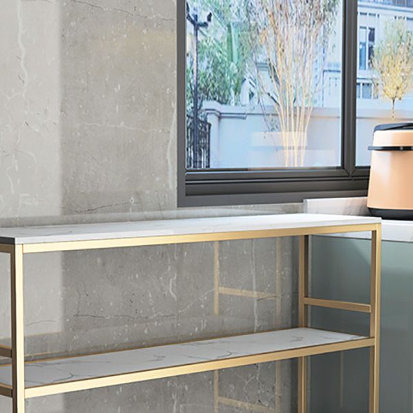 Modern Style Home Dining Kitchen Island Table Rectangle Prep Table