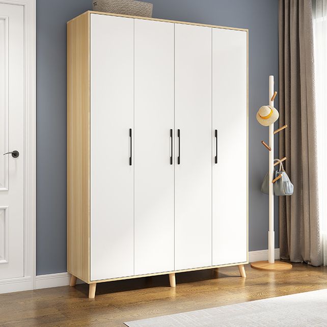 Engineered Wood Wardrobe Armoire Modern Style Wardrobe for Bedroom