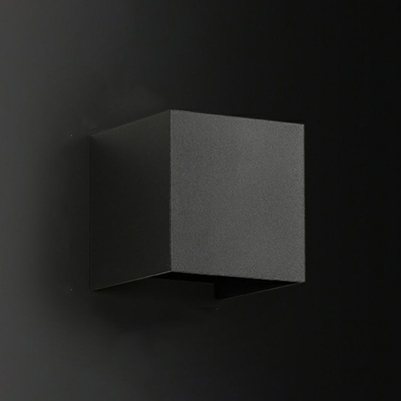 Square Wall Lighting Contemporary Metal 1 Light Wall Sconces