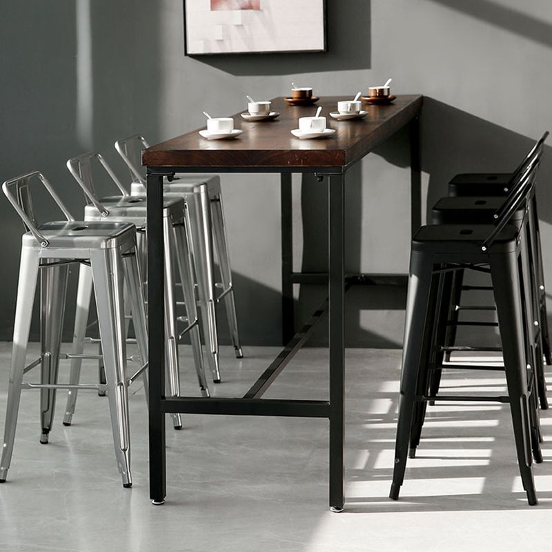 Tabres de marco de hierro de estallido de brazo de estilo industrial para cafetería para cafeterías