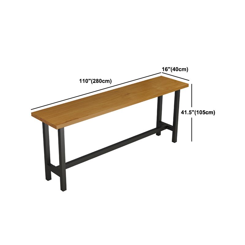 1/2/9 Pieces Industrial Pub Table Set Rectangle Bar Table and Armless Bar Stools